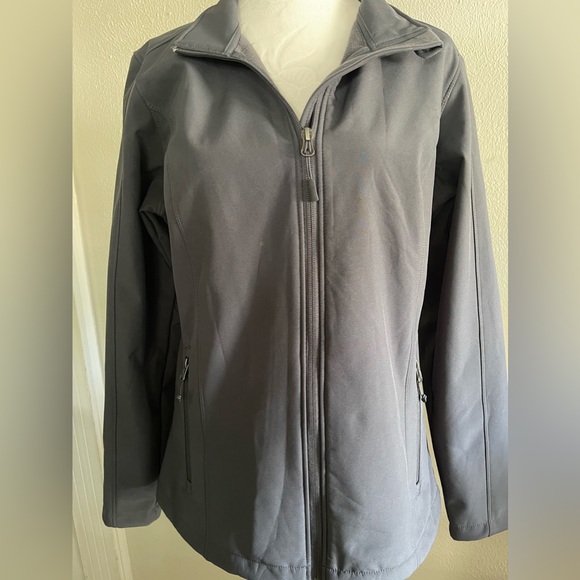 Size Medium‎ Port Authority Jacket.  The color is a blue grey, darker. - Picture 1 of 7